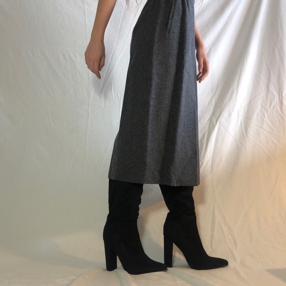 100% wool vintage high waist Skirt - Picture 5 of 10